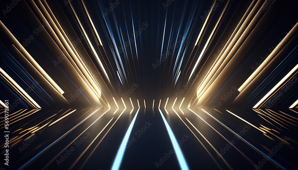 Fototapeta premium An abstract futuristic digital background. Technology / big data concept. Generative art