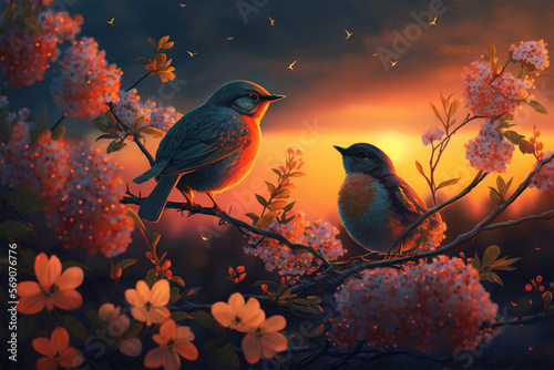 The Return of our Feathered Friends in Springtime (ai generated).. © Djomas