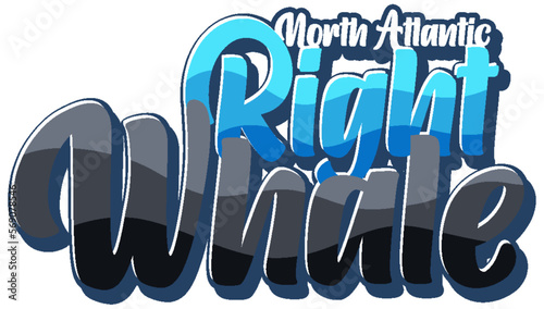 Right whale logo text