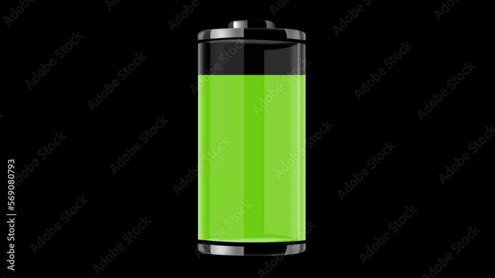 Vertical Battery Filling 4K Animation with Black Background. Glass battery filling concept backdrop Vertical Battery Filling 4K Animation with Black Background. Glass battery filling concept backdrop