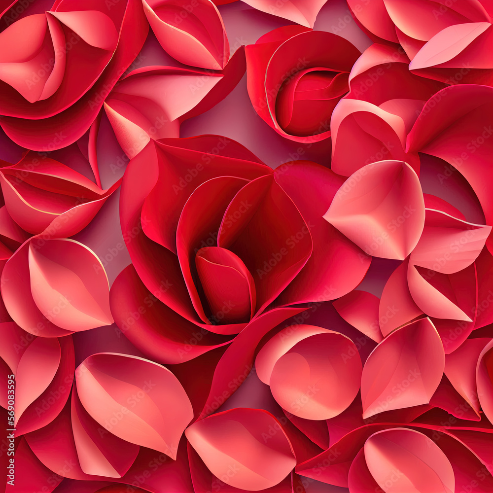 Red Rose Petals A Valentine's Day Background, The Perfect Valentine's Day Background Red Rose Petals, Generative AI Red Rose Petals A Valentine's Day Background, The Perfect Valentine's Day Background Red Rose Petals, Generative AI