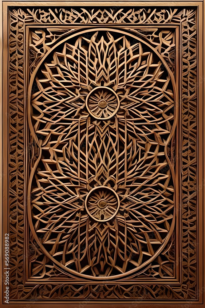 Obraz premium Arabesque, Calligraphy, Geometric