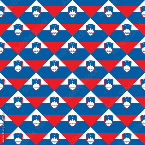 Wallpaper Mural seamless pattern of slovenia flag. vector illustration Torontodigital.ca