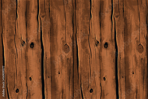 Background, texture of old wood. Highly realistic illustration.