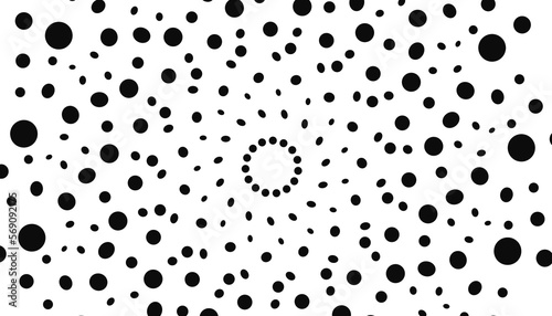 Illustration background with lots of black spots