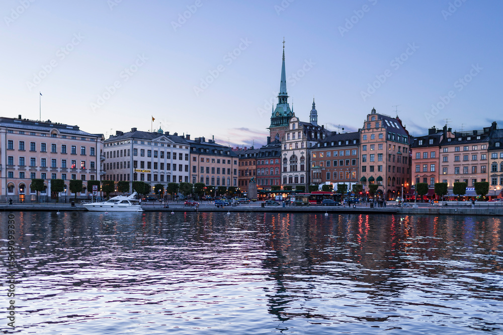 Stockholm Cathedral at waterfront, Munkbroleden, Gamla Stan, Stockholm, Sweden Stockholm Cathedral at waterfront, Munkbroleden, Gamla Stan, Stockholm, Sweden