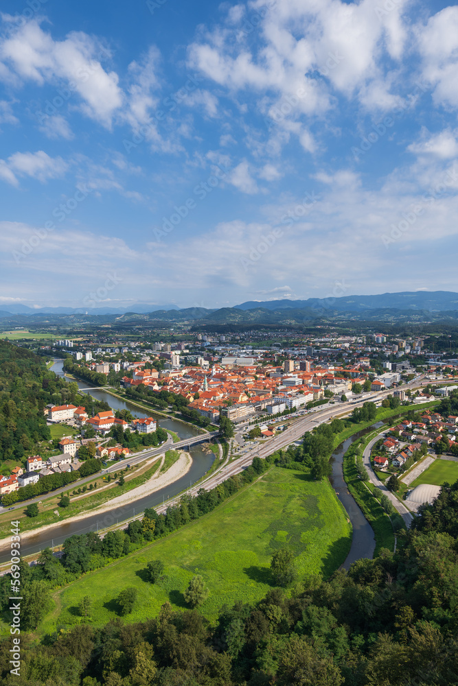 City of Celje in Slovenia