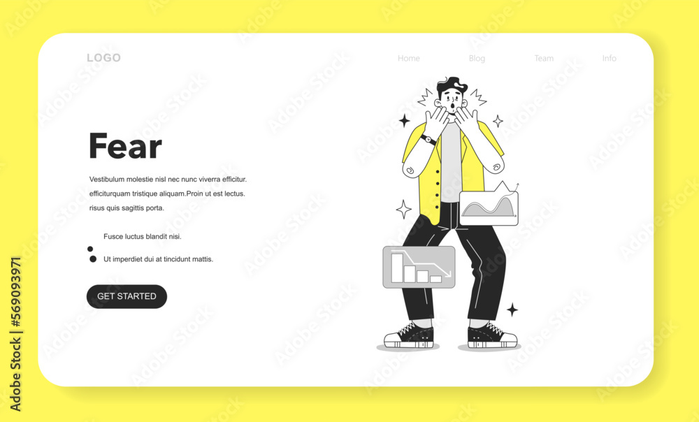 Cycle of investor emotions web banner or landing page. Cycle of investor emotions web banner or landing page.