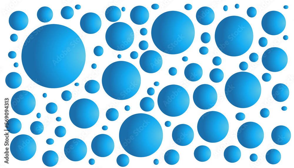 White abstract background with blue balls White abstract background with blue balls