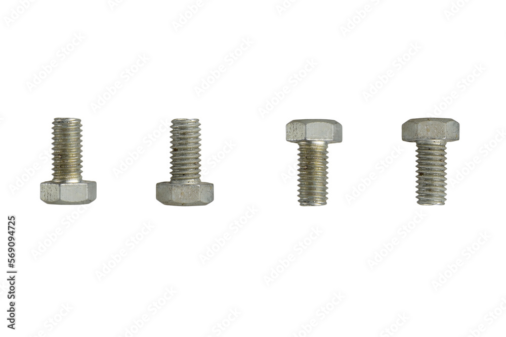 screw bolts isolated on transparent background screw bolts isolated on transparent background