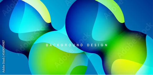 Bright abstract background glossy shiny circle and sphere composition. Minimalist geometric vector Illustration For Wallpaper, Banner, Background, Card