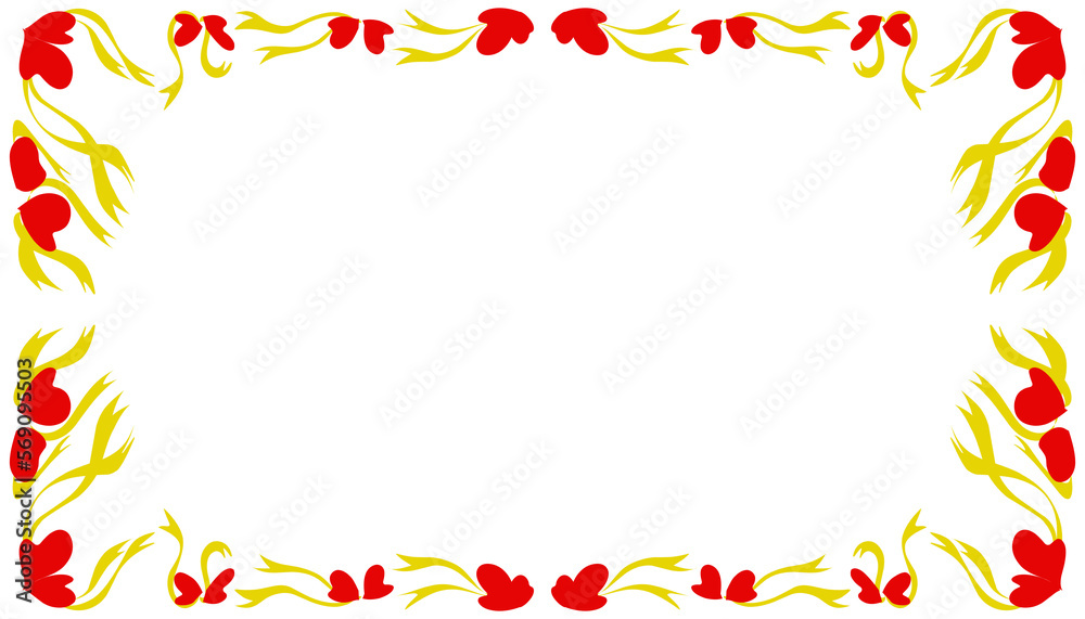 Abstract background with a red frame Abstract background with a red frame