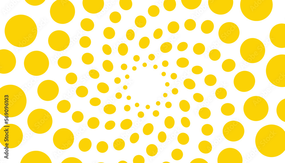 Abstract background with yellow spiral balls. Perfect for wallpapers, website backgrounds, posters, banners Abstract background with yellow spiral balls. Perfect for wallpapers, website backgrounds, posters, banners