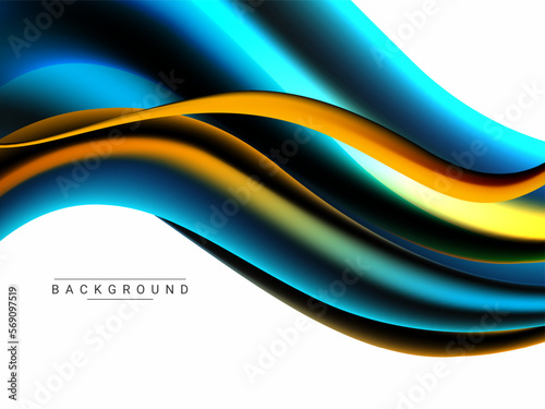 Abstract elegant modern color wave background