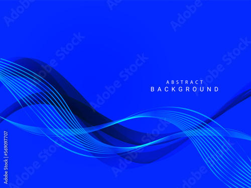 Abstract smooth stylish colorful wave design background