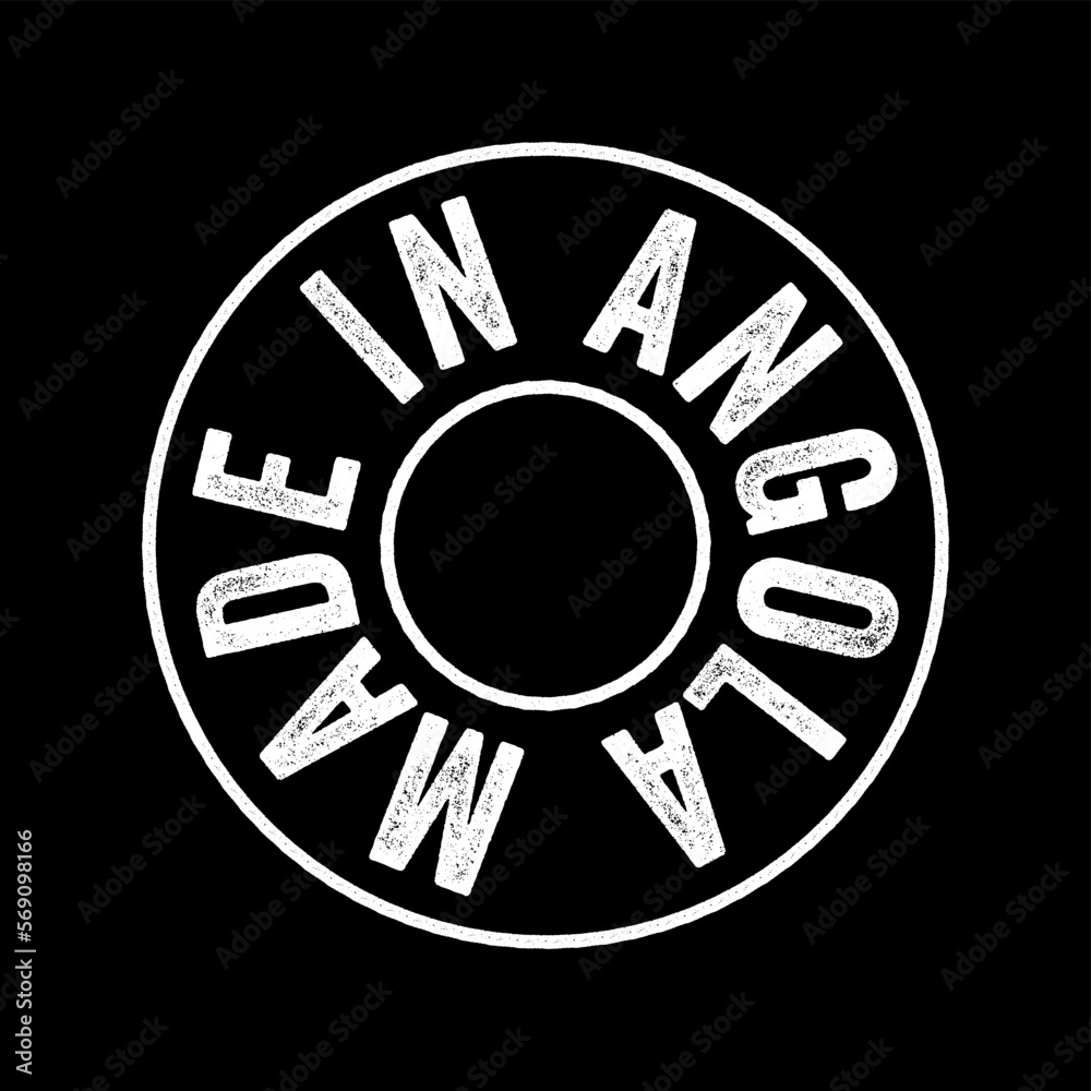 Made in Angola text emblem stamp, concept background Made in Angola text emblem stamp, concept background