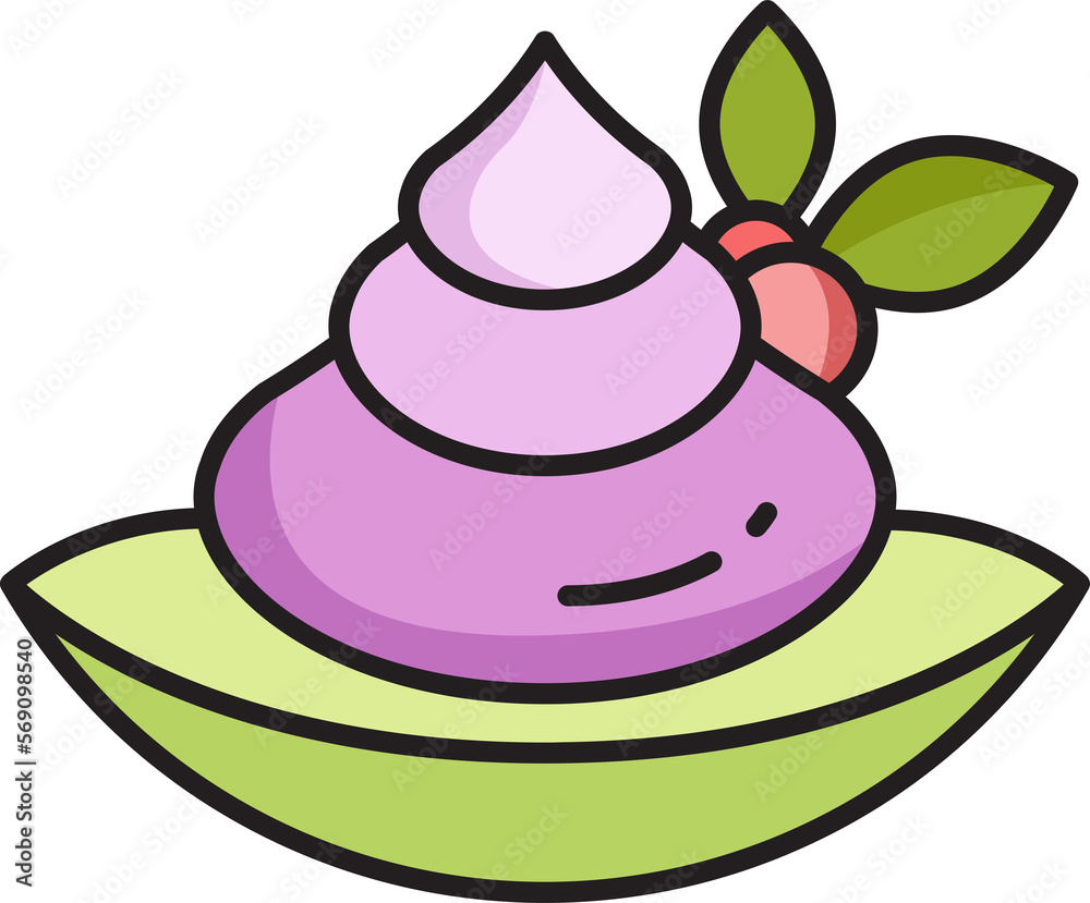 pudding cake, dessert and sweets icon illustration pudding cake, dessert and sweets icon illustration