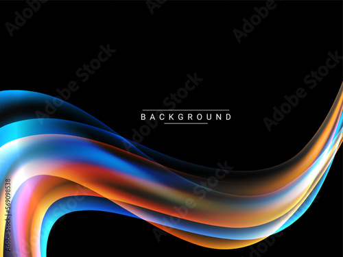 Abstract colorful line elements decorative design background