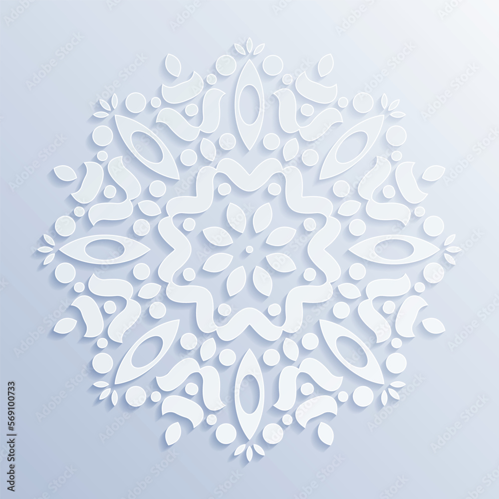 Mandala flat background design template Mandala flat background design template