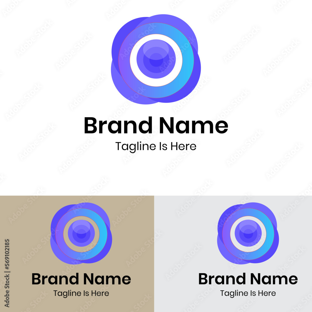 Gradient zoom camera lens logo design Gradient zoom camera lens logo design