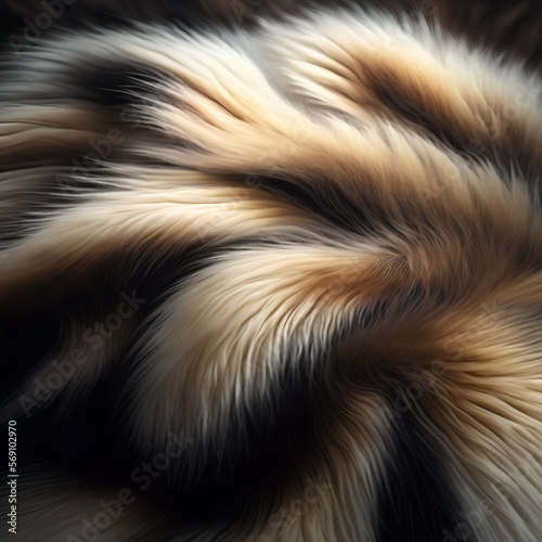 Animal fur illustration. Hair texture.