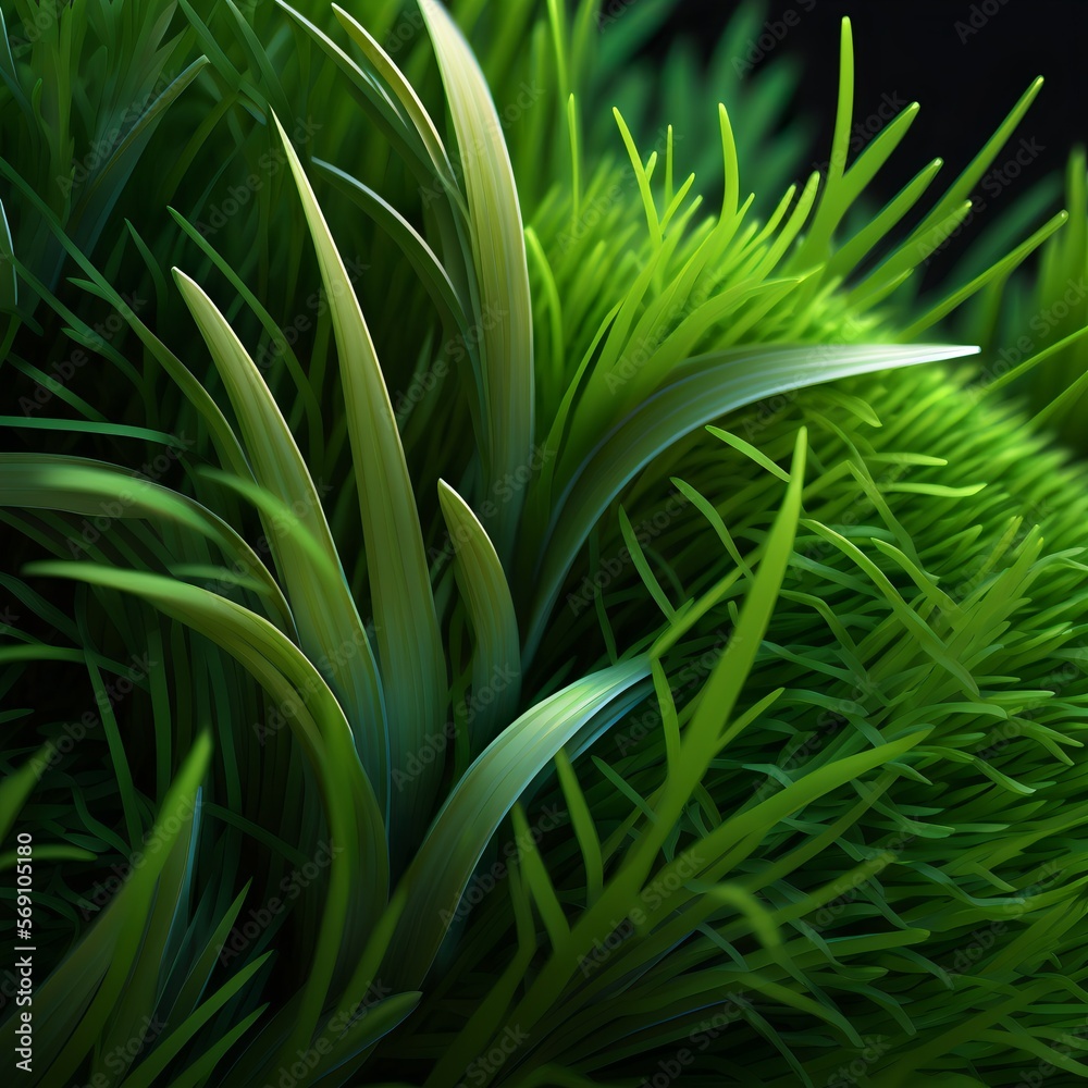 Obraz premium Fresh grass illustration. Grass texture.