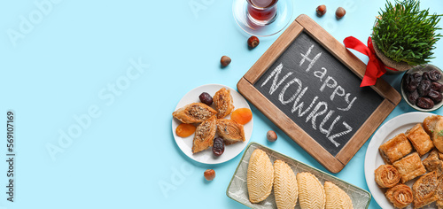 Chalkboard with text HAPPY ...