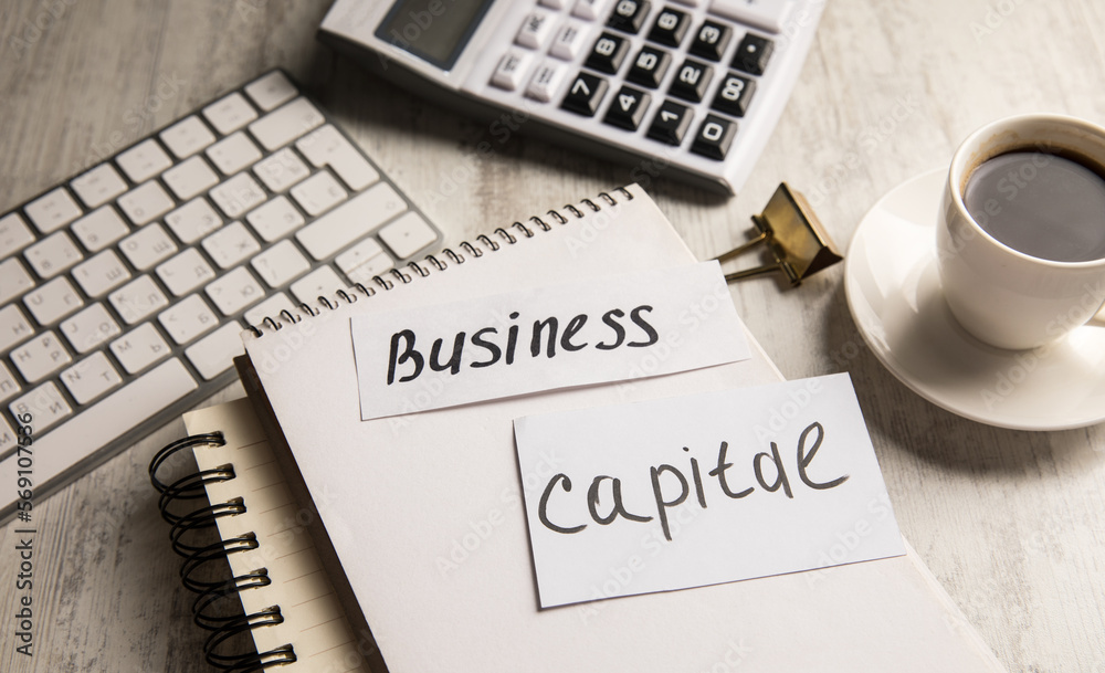 Business capital is written on paper. Business capital is written on paper.