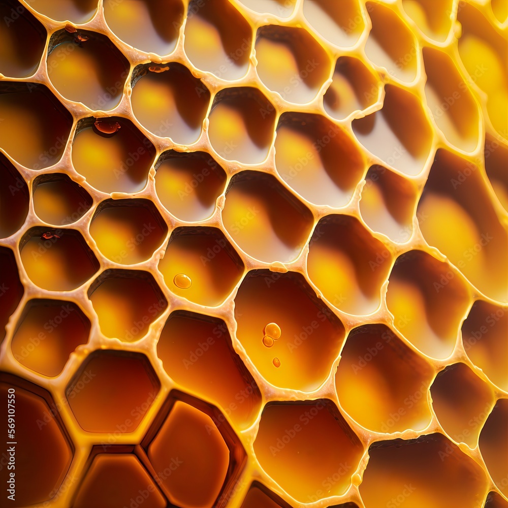 Honeycomb illustration. Honey texture. Honeycomb illustration. Honey texture.