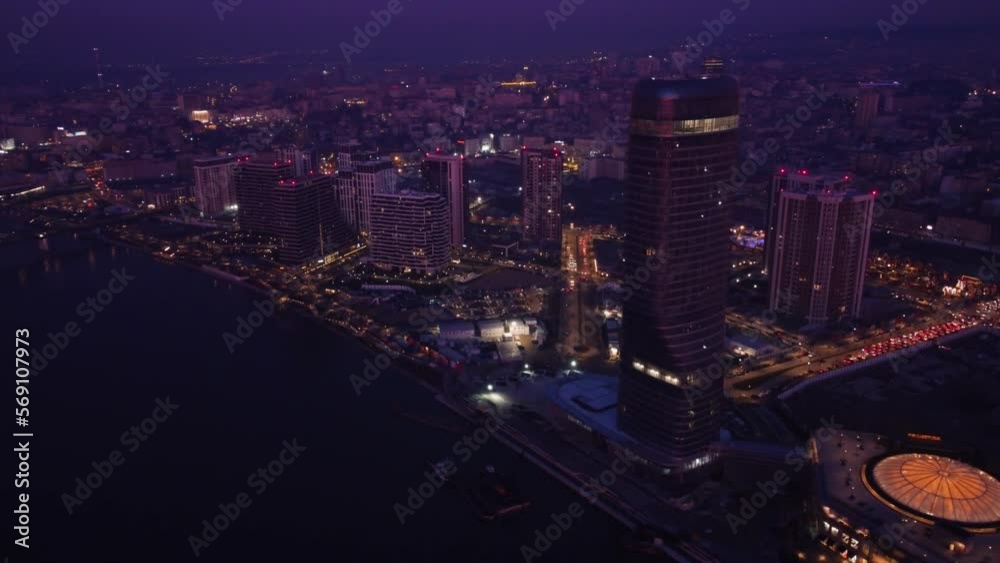 View at Belgrade Waterfront buildings and Sava river. View at Belgrade Waterfront buildings and Sava river.