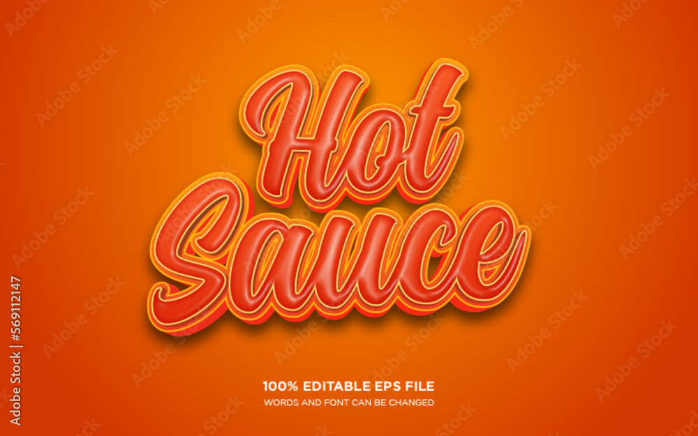 Hot Sauce text style effect	

