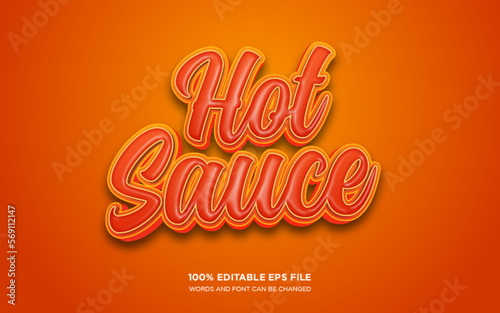 Hot Sauce text style effect 