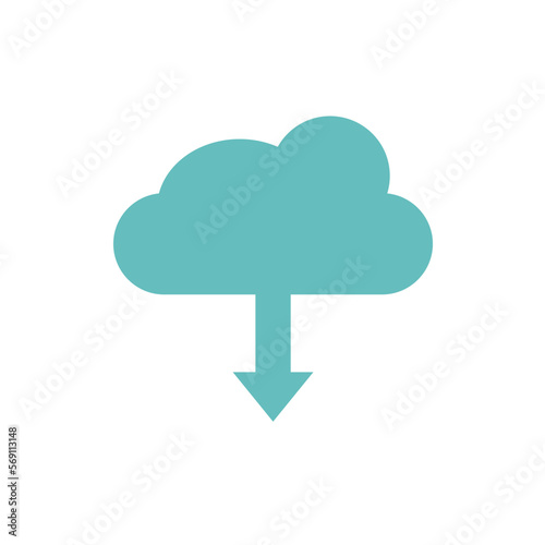 Cloud icon, a blue loud vector. Cloud and sky concept.