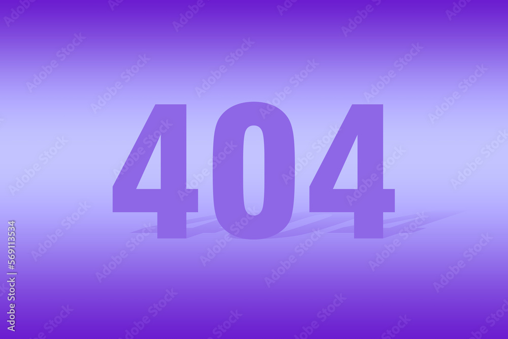 404 error vintage background. Purple gradient web bug. 3d render.