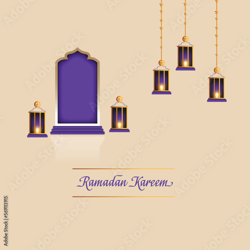 Islamic Ramadan Kareem Background Illustration