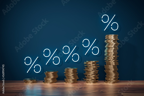 Growing inflation, profit or margins concepts