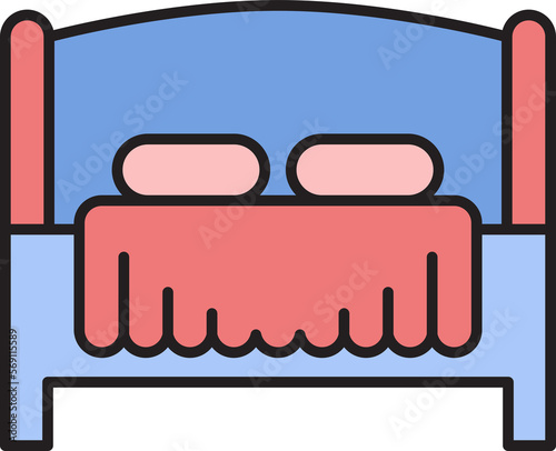 bed and mattress icon