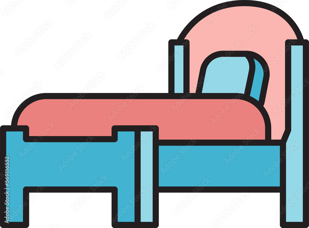 bed and mattress icon bed and mattress icon