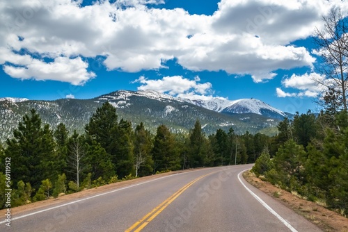 A long way down the road going to Colorado Springs, Colorado © Cavan