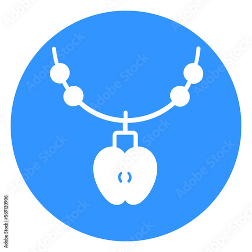 Apple locket Vector Icon

