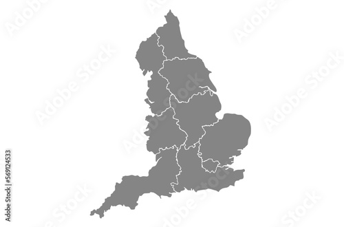 england map isolated on white background.for annual infographics report website layout