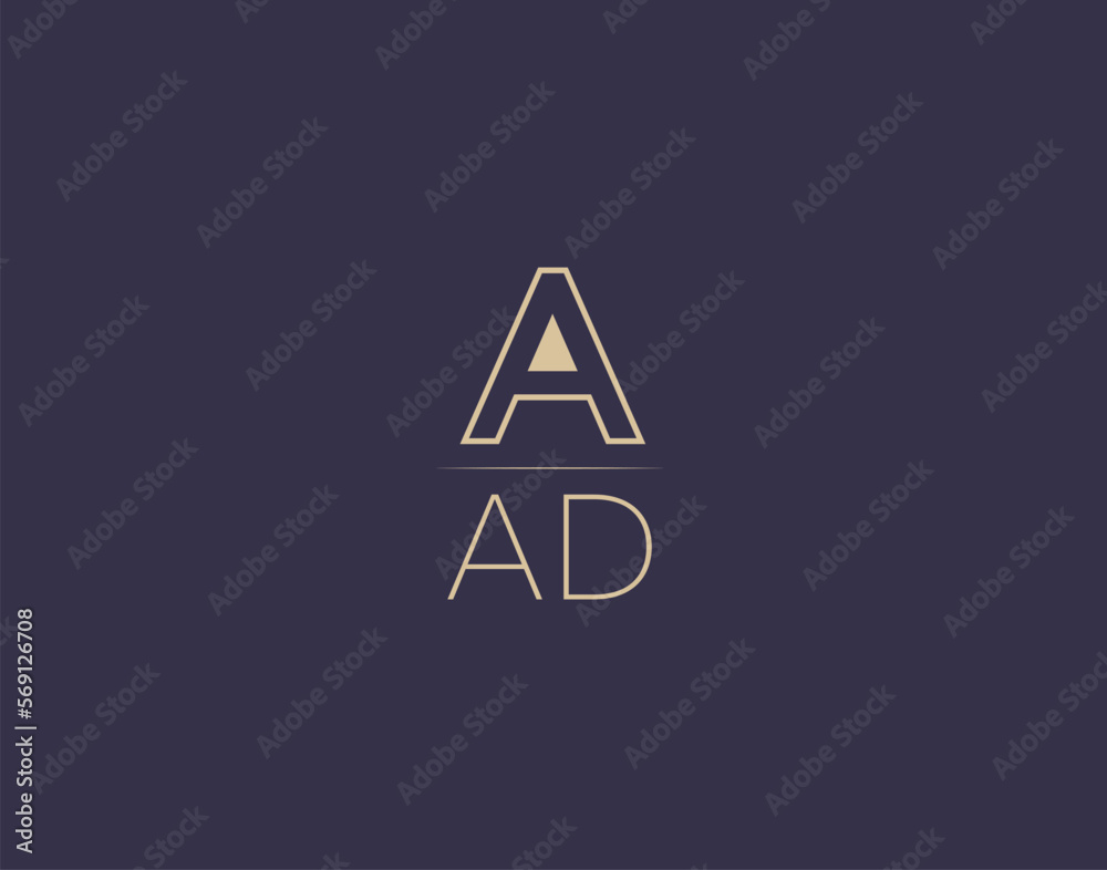 AAD letter logo design modern minimalist vector images AAD letter logo design modern minimalist vector images