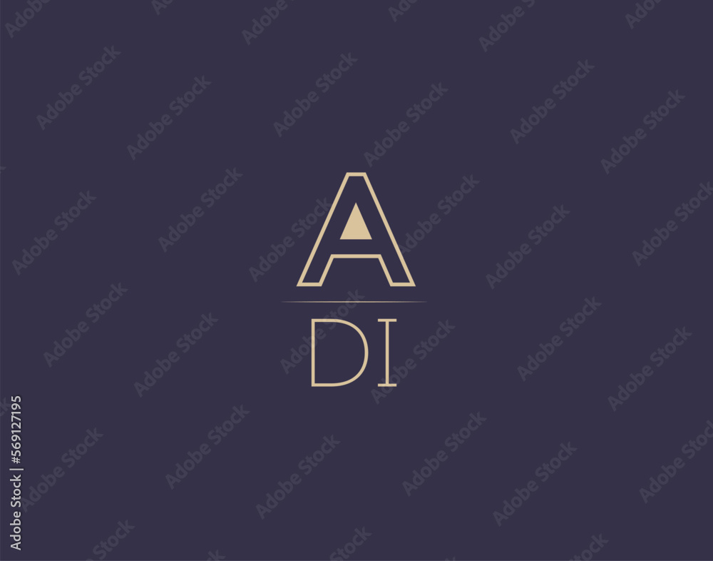 ADI letter logo design modern minimalist vector images ADI letter logo design modern minimalist vector images
