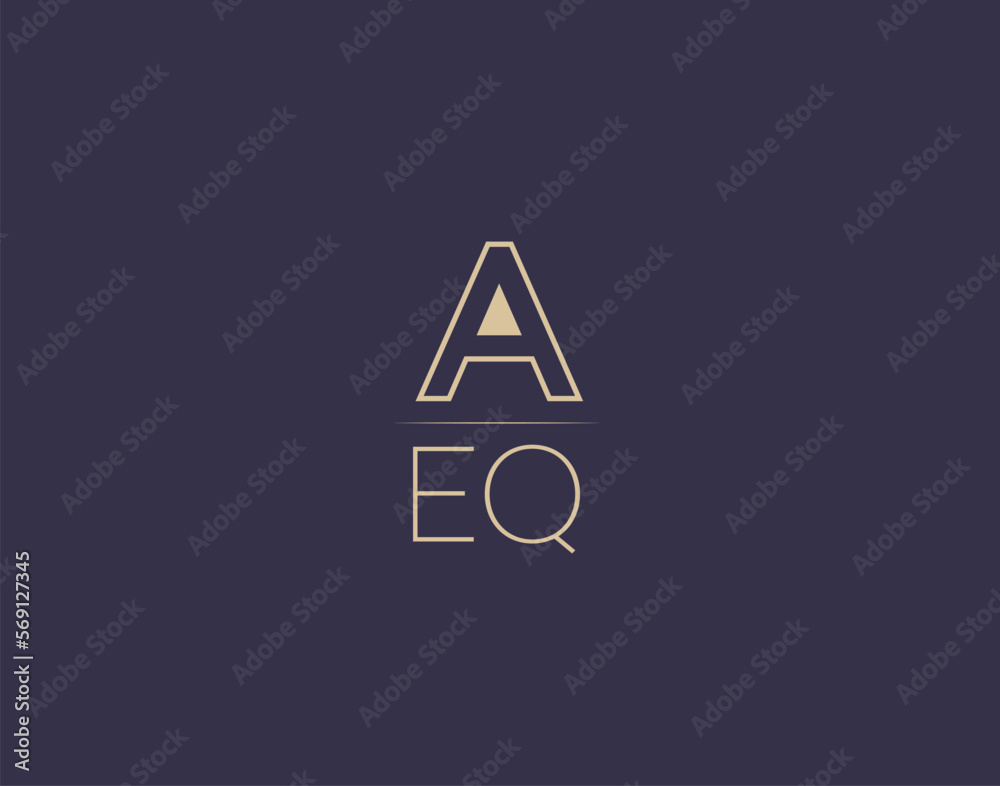 AEQ letter logo design modern minimalist vector images AEQ letter logo design modern minimalist vector images
