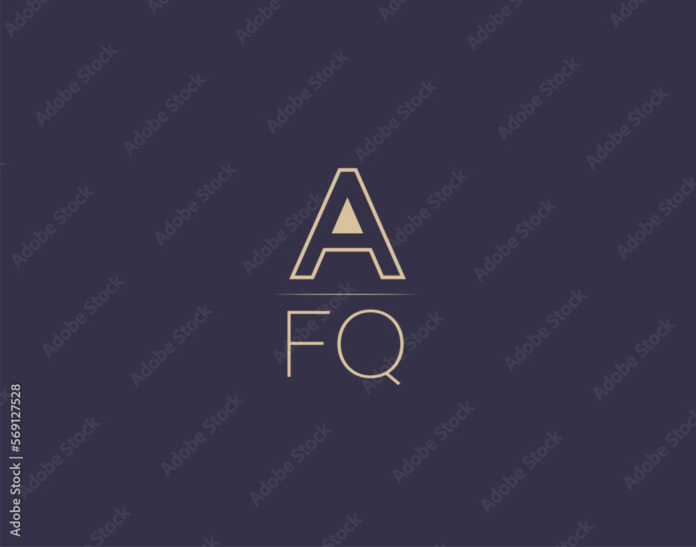 AFQ letter logo design modern minimalist vector images AFQ letter logo design modern minimalist vector images