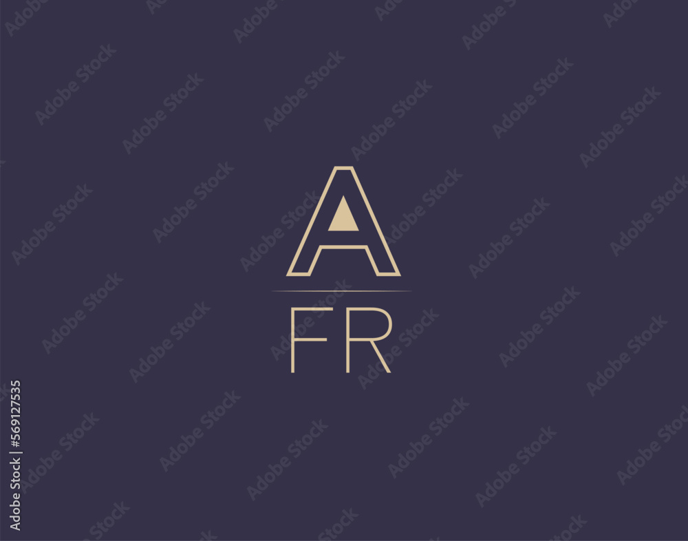 AFR letter logo design modern minimalist vector images AFR letter logo design modern minimalist vector images