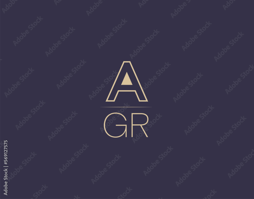 AGR letter logo design modern minimalist vector images AGR letter logo design modern minimalist vector images