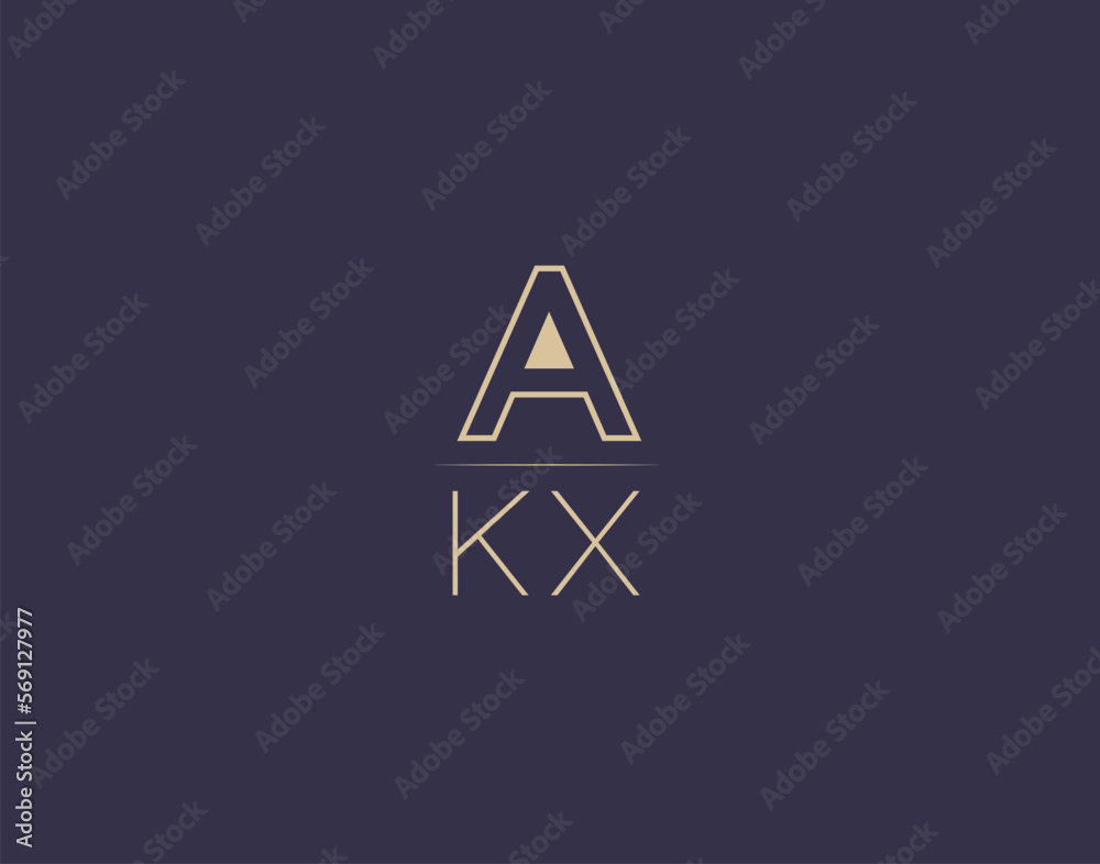 AKX letter logo design modern minimalist vector images AKX letter logo design modern minimalist vector images