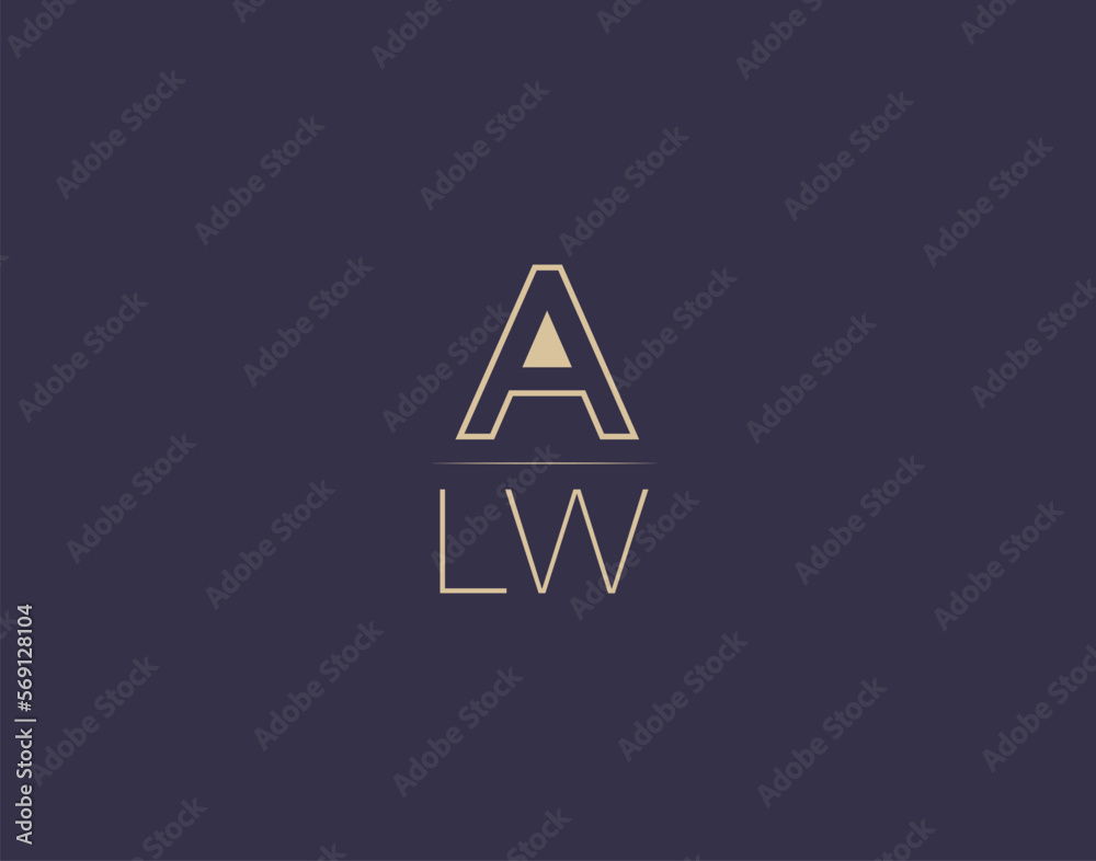 ALW letter logo design modern minimalist vector images ALW letter logo design modern minimalist vector images