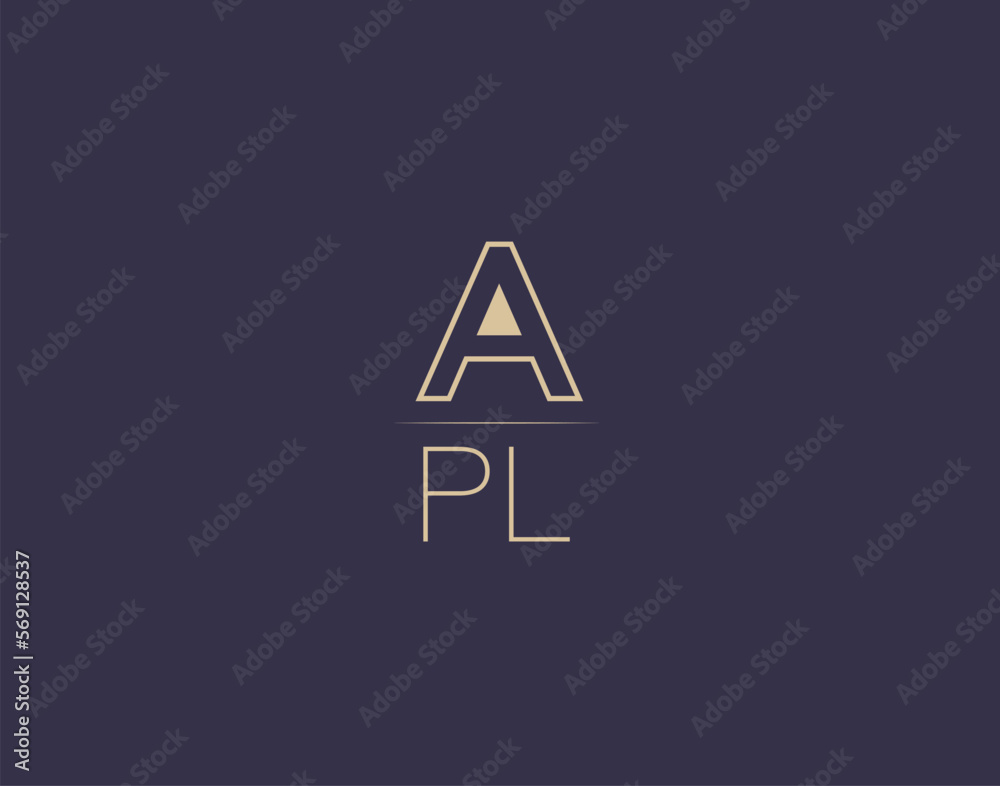APL letter logo design modern minimalist vector images APL letter logo design modern minimalist vector images
